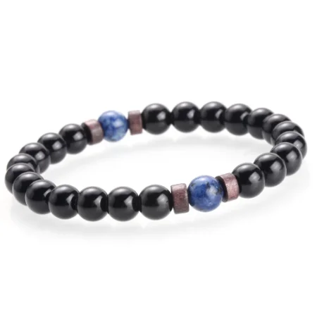 Men Bracelet Natural Moonstone Bead Tibetan Buddha Lava Stone Diffuser Bracelets Jewelry