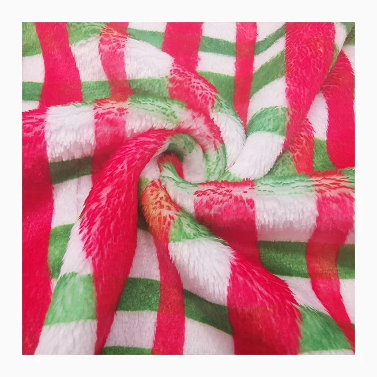 Factory Sale Soft Hand Feeling Plush Fabrics Polyester Knitted Minky Fabric