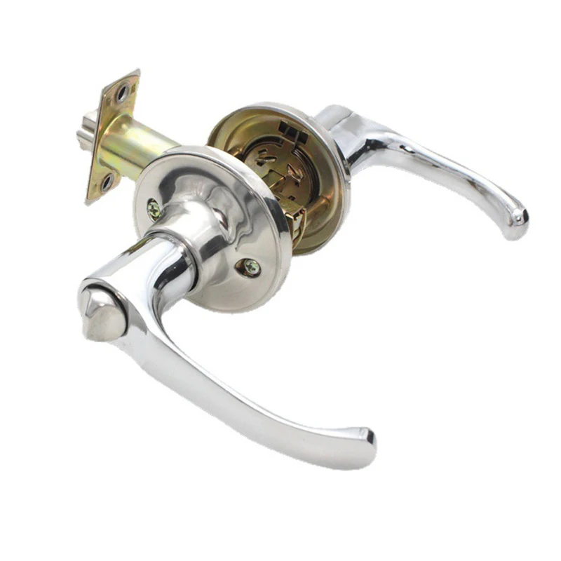 Manufacturer Wholesale Interior Safety Brushed Brass Door Round Ball Shape Handle Lock