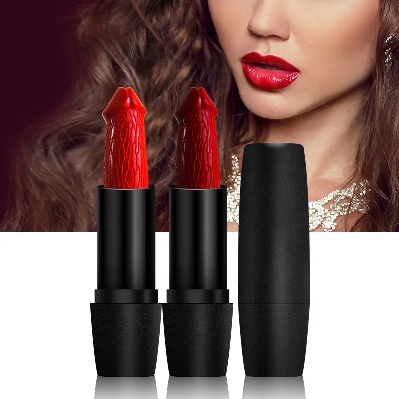 High Quality Vegan Liquid Private Label Matte Long Lasting Red Lipstick Oem Penis Shaped Lip Gloss