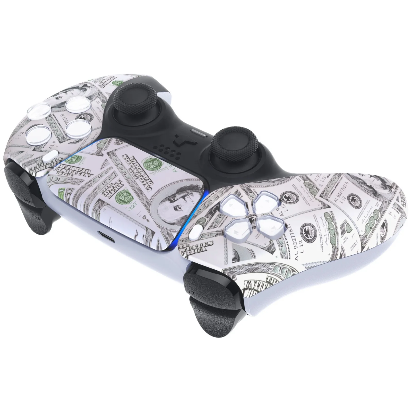 eXtremerate Replacement Skin Front Housing Shell Case Cover For PS5 Playstation5 Dualsense Controller