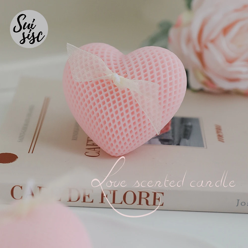 Heart Scented Candle Classic Home Decor Preserving Luxury 100% Nature Soy Wax Candle Valentines Gift Soy candle