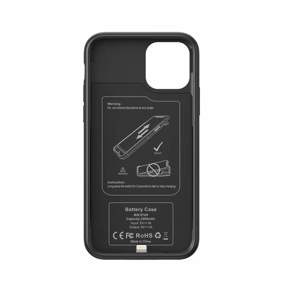  4500 мАч 5000 power bank чехол для iPhone 11 pro max 3200 мА/ч 6000 блок питания держатель батареи iphone XS X 8 7