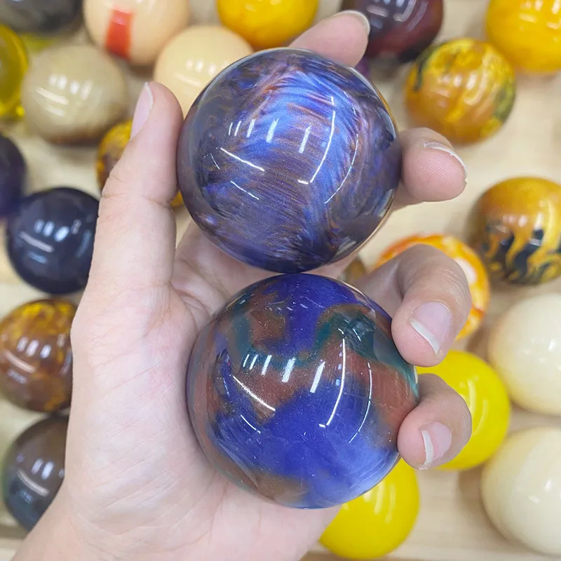 50mm 2PCS/set Beautiful Colors Chinese Health ExerciseHand Movements Relax Yoga Plastics Resin Ball 2pcs/set