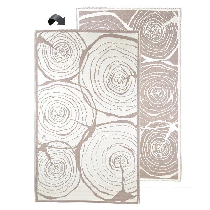 Esschert Design PP polypropylene woven waterproof outdoor plastic straw rug floor mat plastic straw rug for patio