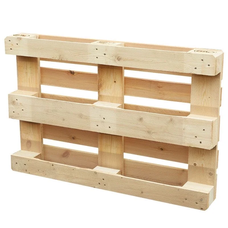 Heavy duty economic 4 way entry wood reinforced durable wood pallet for warehouse storage