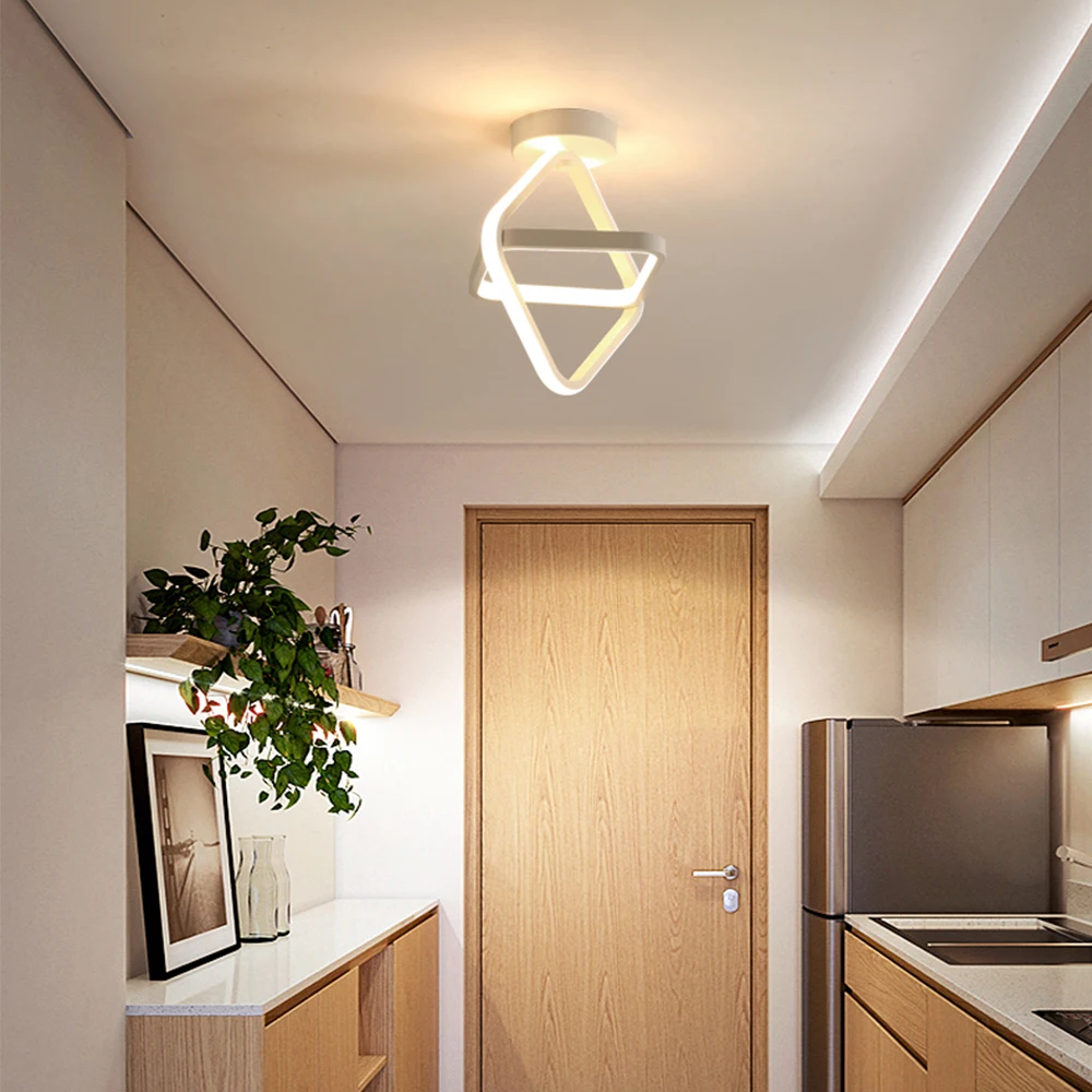 Modern Nordic Light Fixtures Pop Square Acrylic Lamp Ceiling Home Decoration Living Room Hallway Corridor Led Ceiling Light