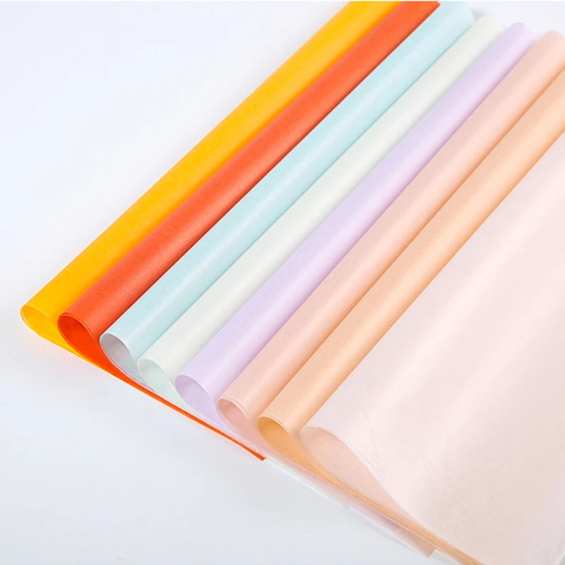 Hot Sell Cheap Pure Color Floral Bouquet Packaging Wrapping Paper
