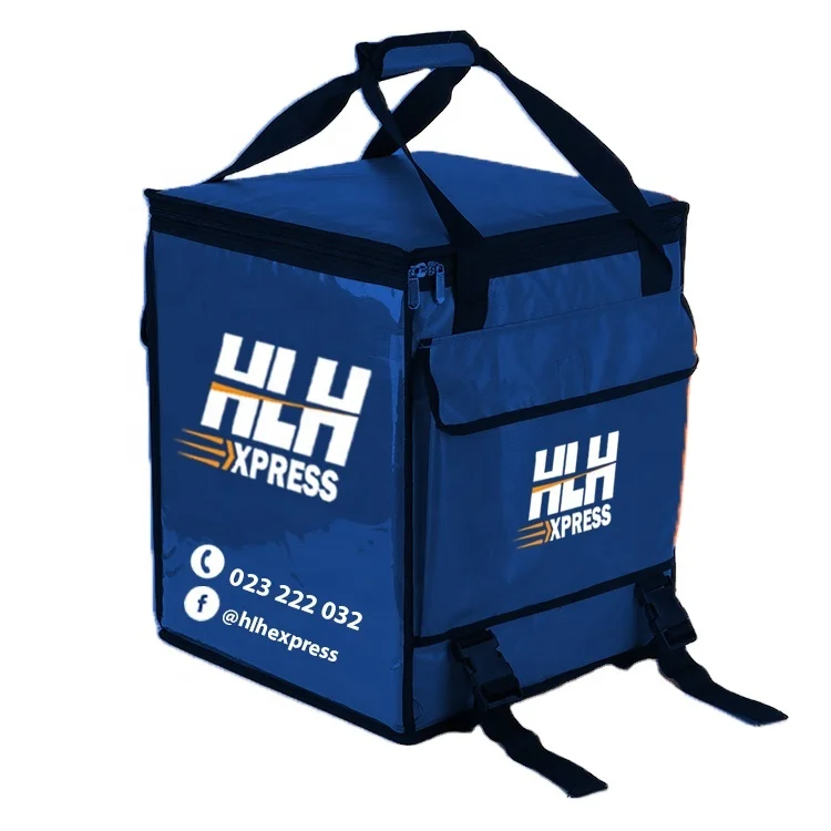 Custom Logo Big Capacity keeping food hot Thermal heated pizza delivery box