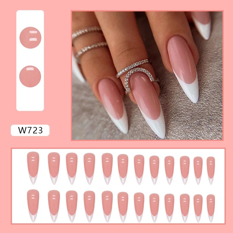 wholesale new design french style fake nails soft gel ABS press on nails