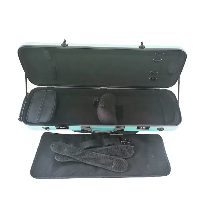 
Best price Layers of fiberglass aviation foam and polycarbonate composite adjustable oblong violin case G-2003VP 4/4 3/4 
