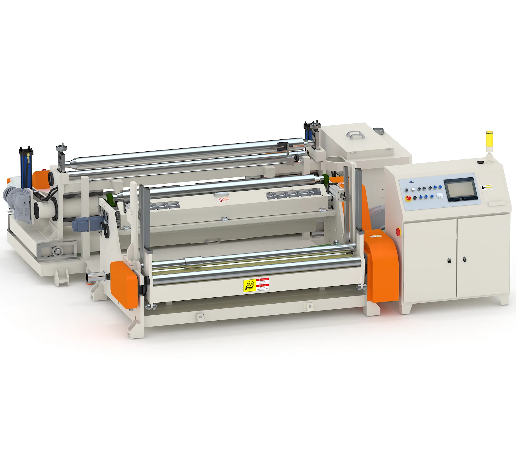 High speed automatic paper slitter rewinder jumbo paper roll cutting machine