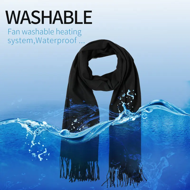 Женский шарф с подогревом через USB и нагревательной подушкой для шеи, моющийся Улучшенный нагревательный шарф
