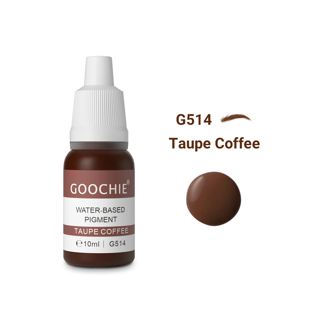 Goochie Water Based Microblading Eyebrow Permanent Cosmetics Micro-pigments 10ml
