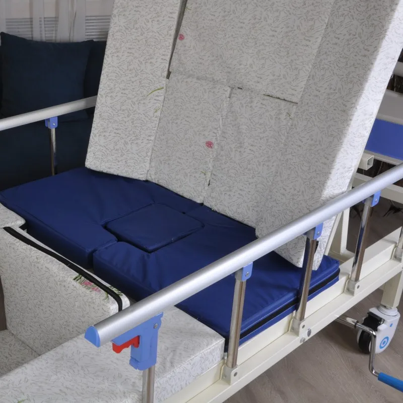 3 crank multifunction manual manufacturers icu care patient home rehabilitation hospital nursing beds with automatic toilet