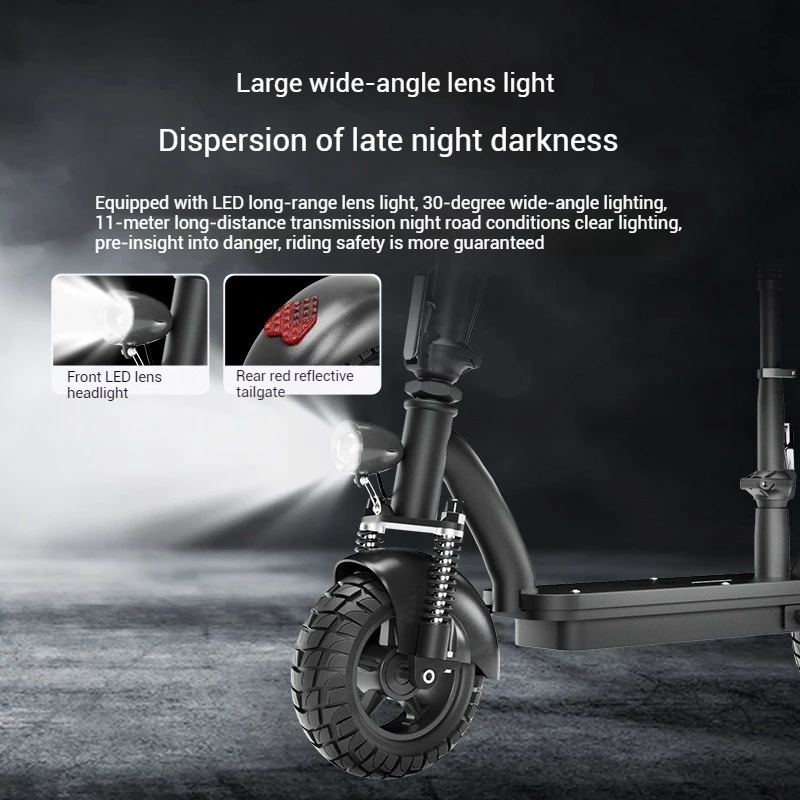 2024 400W Adult Electric Scooter with Seat Folding Single Motor LCD Display Li-ion Battery Smart Digital Electronic Unisex