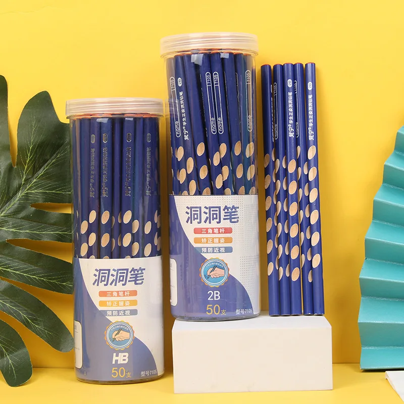 JPS ODM Lapiz Wooden School Construction Pencil