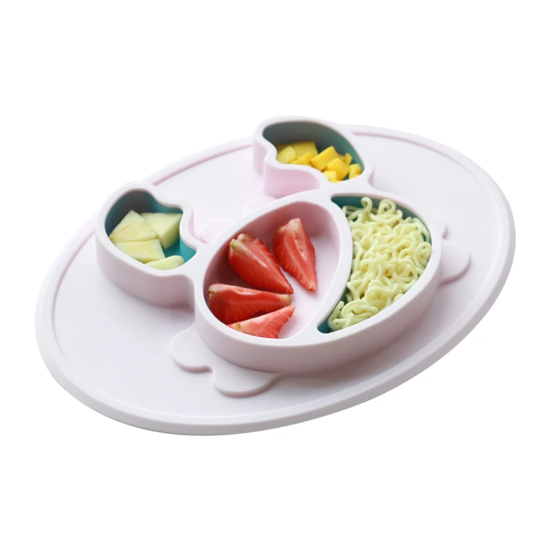OEM BPA Free Food Grade High Quality Silicone Material Baby Products Crab Non-slip Silicone Bowl Food Sorting Tableware
