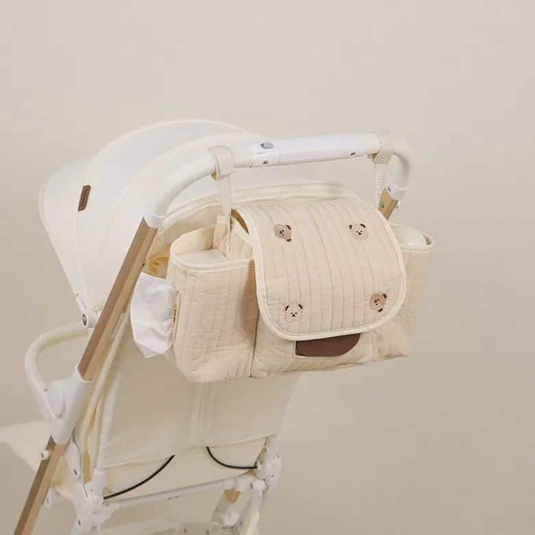 2024 Popular Large Luxury Stroller School Bag For Kids Sewn Fabric Stroller Bag For School Trolley Bag