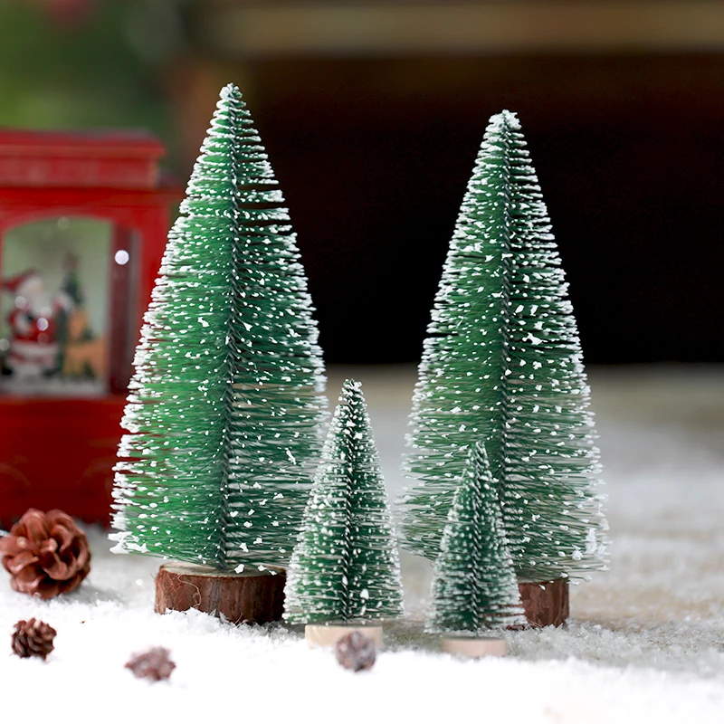 novedades para navidad Christmas Tree Decorartificial mini tree indoor Pine Needle brush table Christmas Tree