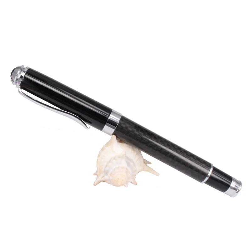 Ready to ship carbon fibre roller tip pens metal black ballpoint business luxury carbon pens