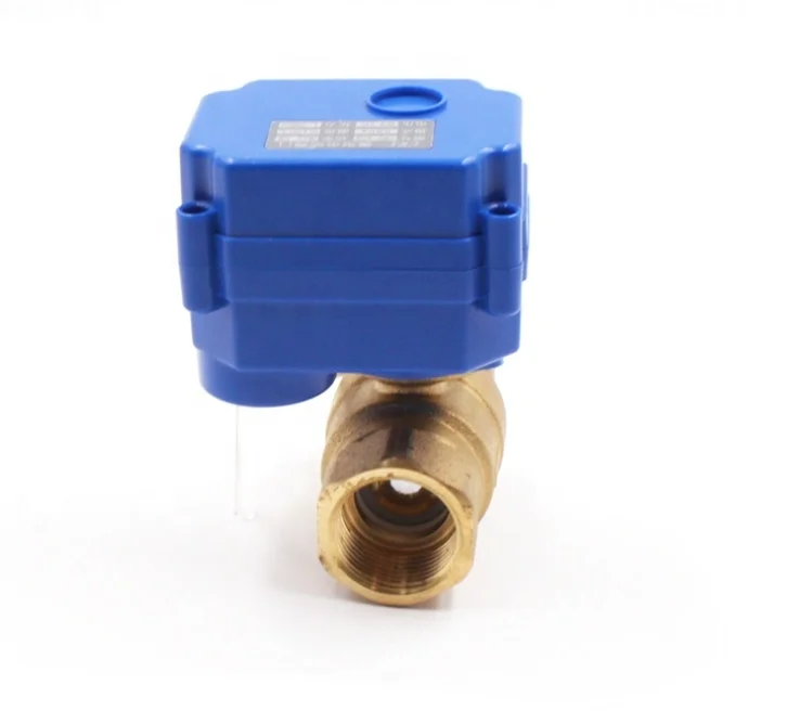 Electric Actuator 220V 230V 24V AC 2 Way automatic water valve flow control Brass Ball Motorized Valve