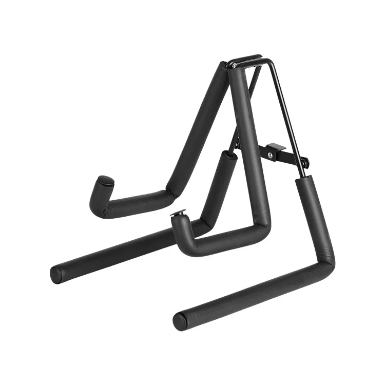 BESTUS Factory price Metal Violin frame  folding floor Ukulele Holder Black Ukulele Stand