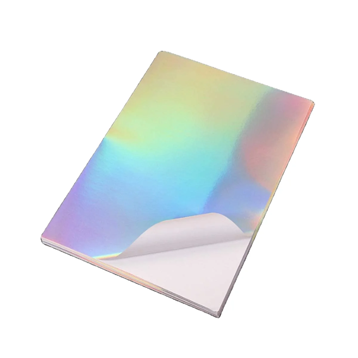 A4 size label for inkjet printing glossy paper waterproof holographic rainbow sticker