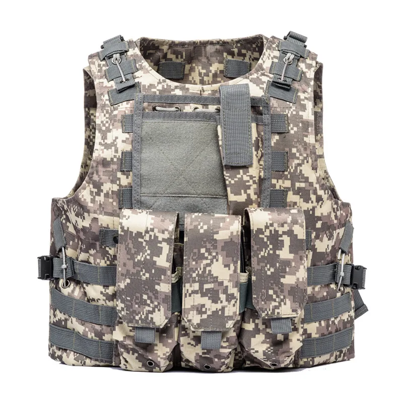 Real people cs field camouflage self-defense vest amphibious tactical vest outdoor combat vest equipment wholesale