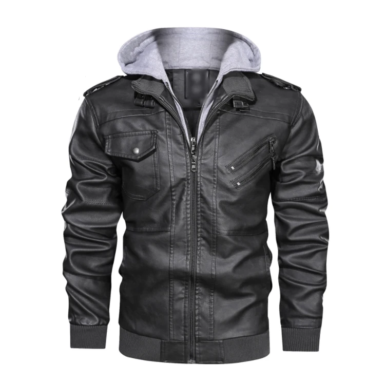 Мужская кожаная куртка с логотипом на заказ, мотоциклетная байкерская куртка большого размера, мужская куртка, Мужское пальто