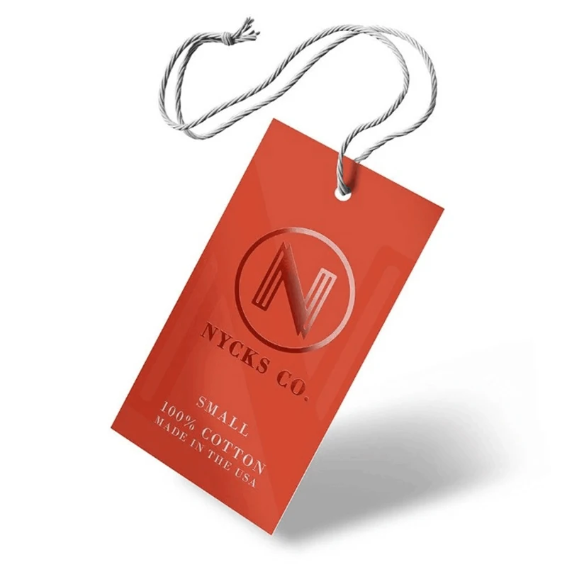 Luxury Glossy Spot Uv Custom Printing Paper Material Clothing Garment Logo Hang Tags 700Gsm