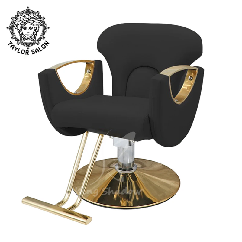 Оптовая продажа оборудование для парикмахерской золотые стулья