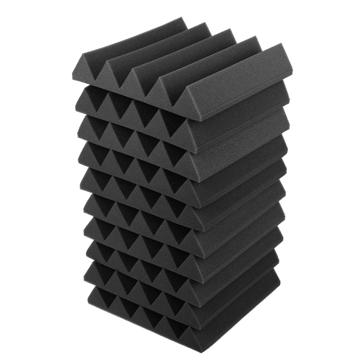 Factory Custom  Studio Corner Bass Trap Acoustic Foam Black Recording Soundproof Tiles