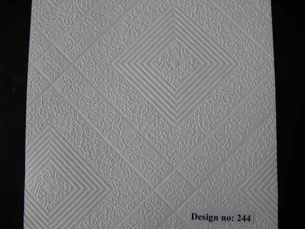 Interior Design Vinyl Faced PVC Gypsum Ceiling Board