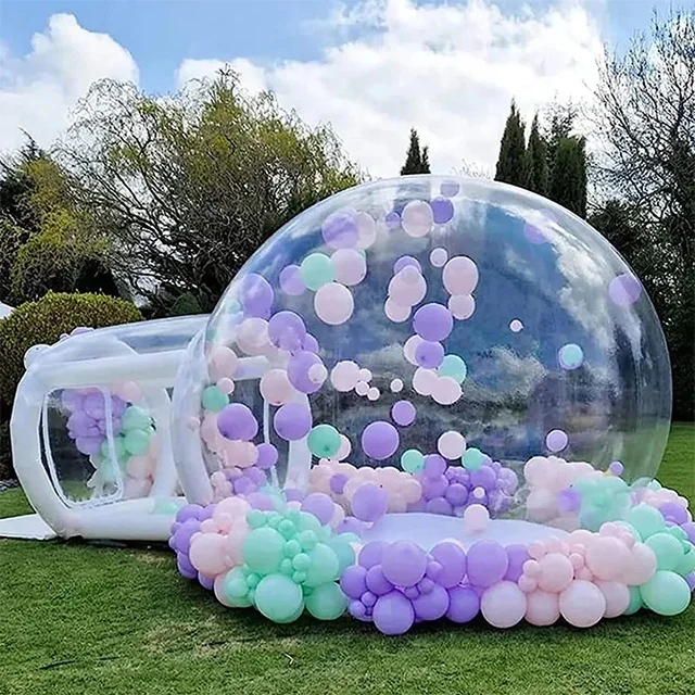 Bubble Bounce House Room Inflatable Clear Domes Kids Bouncy Tent Inflatable Balloon Dome Bubble Tent Ball Tent