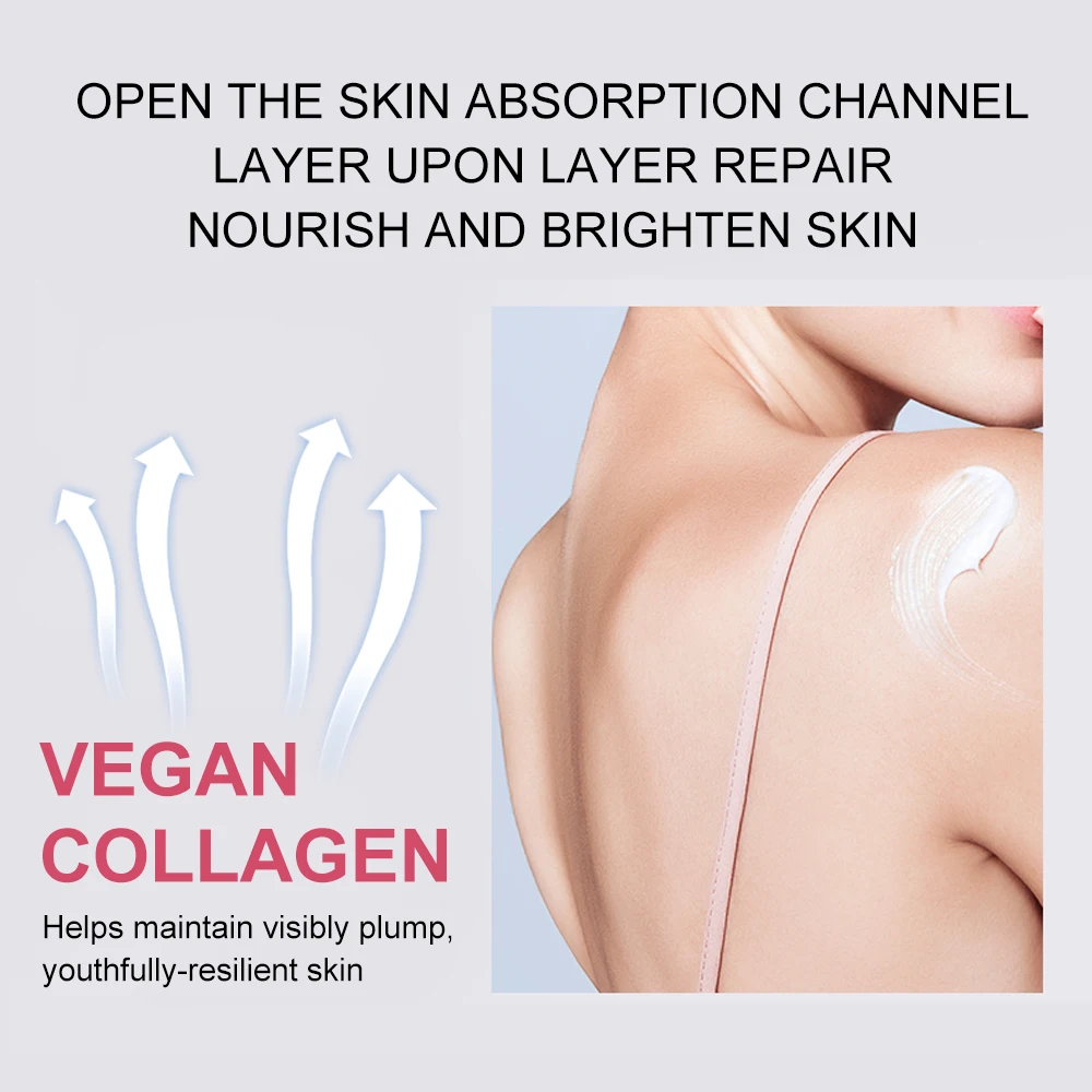 Private Label Organic High Quality Collagen Lotion Crema Blanqueadora De La Piel Whitening Body Cream