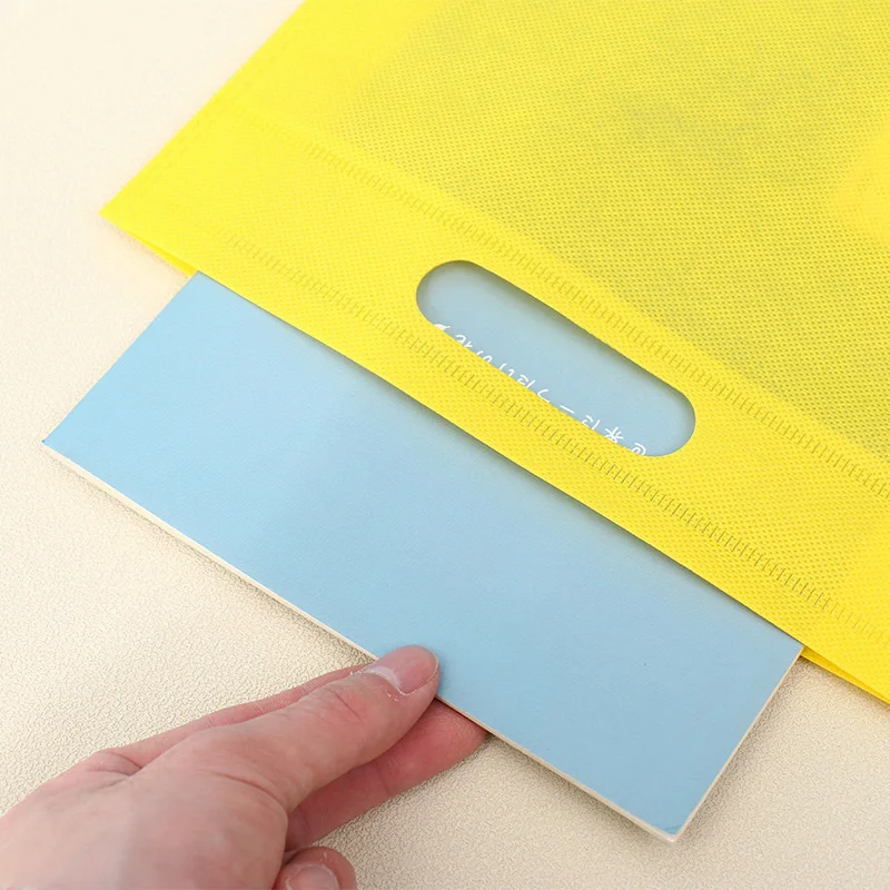 Custom Non-Woven Shopping Bag Eco-Friendly Waterproof Heavy-Duty PC Medium Custom Logo Letter Printing Screen Handled Packing