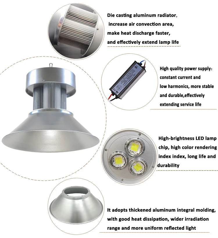 G1-120W Топ Дизайн литой алюминиевый корпус 120w led high bay