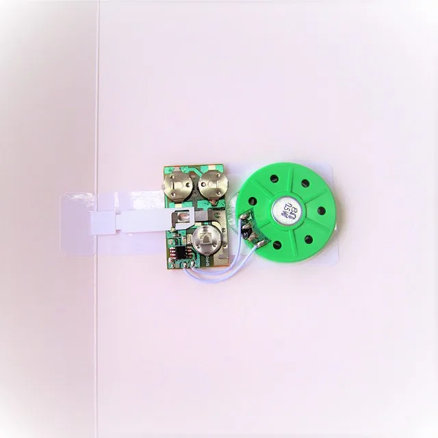 Slide Voice recording chips for toys folding paper printed greeting cards promotion sheets advertising pages sound music play