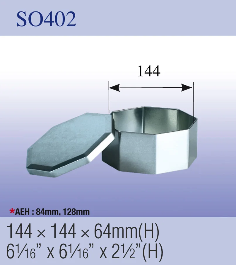 Stationery cookie box octagonal chocolate tin box chocolate packaging candy box tin cans