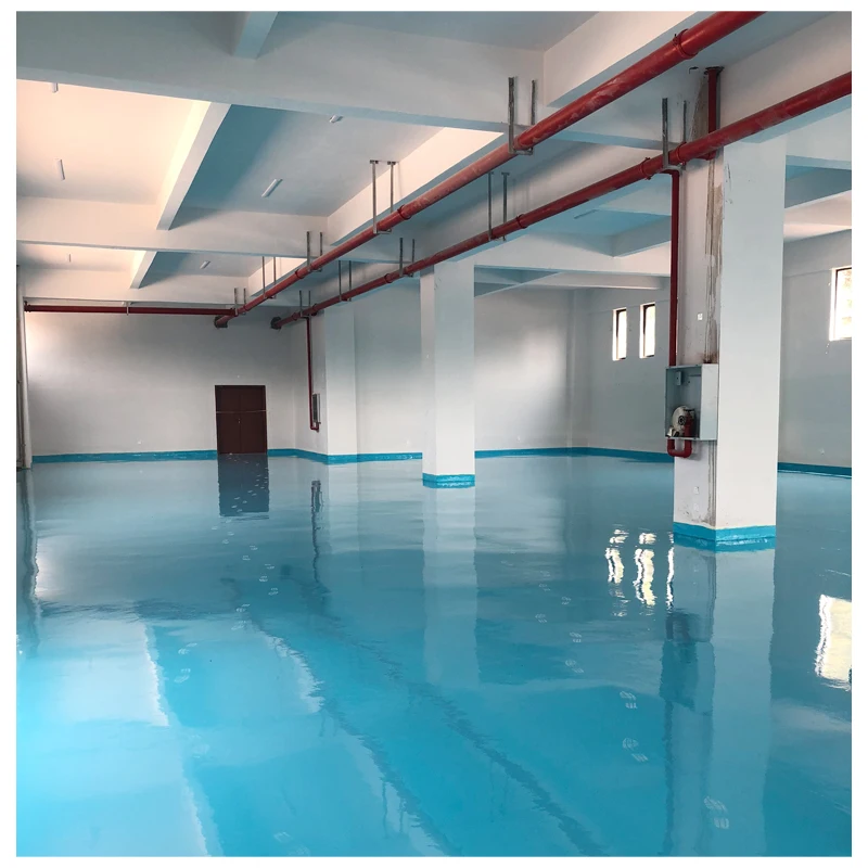 Self Leveling Anti Slip Transparent Epoxy Flooring Coating Painting for Parking Garage & Swimming Pool