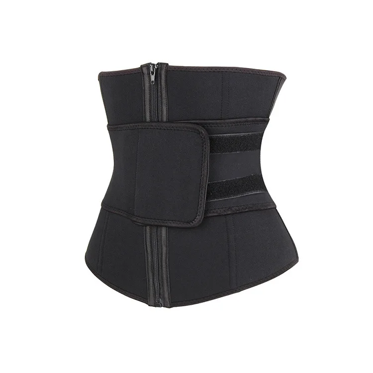 Custom Logo Soft Chloroprene Rubber Waist Trainer Body Shaper; Waist Shaping Slimming Belt Nylon Body Sculpting Waist Trimmer