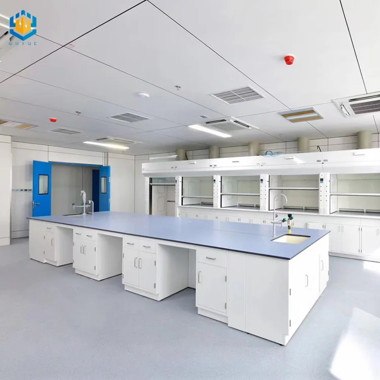 Customized laboratory equipment steel work bench hospital island lab bench