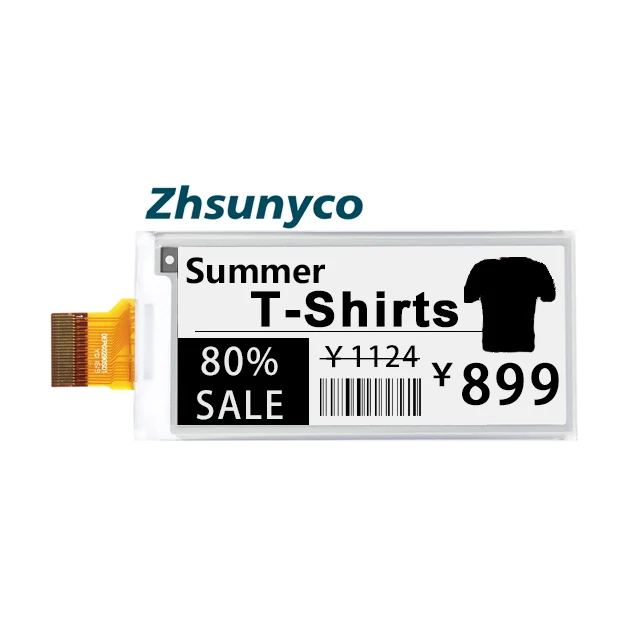 Электронные чернила Zhsunyco SUNY 2 13 дюйма модули экрана дисплея EPD для электронной этикетки