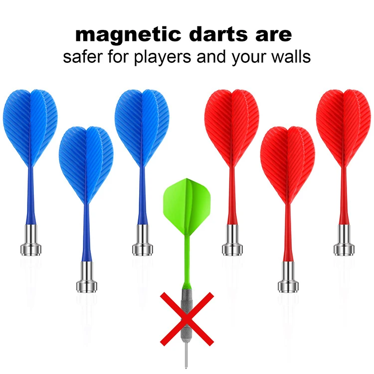 Large Head Electroplating Bright 85mm Six Colors 6.7g Children Safe Super Magnetic Dart
