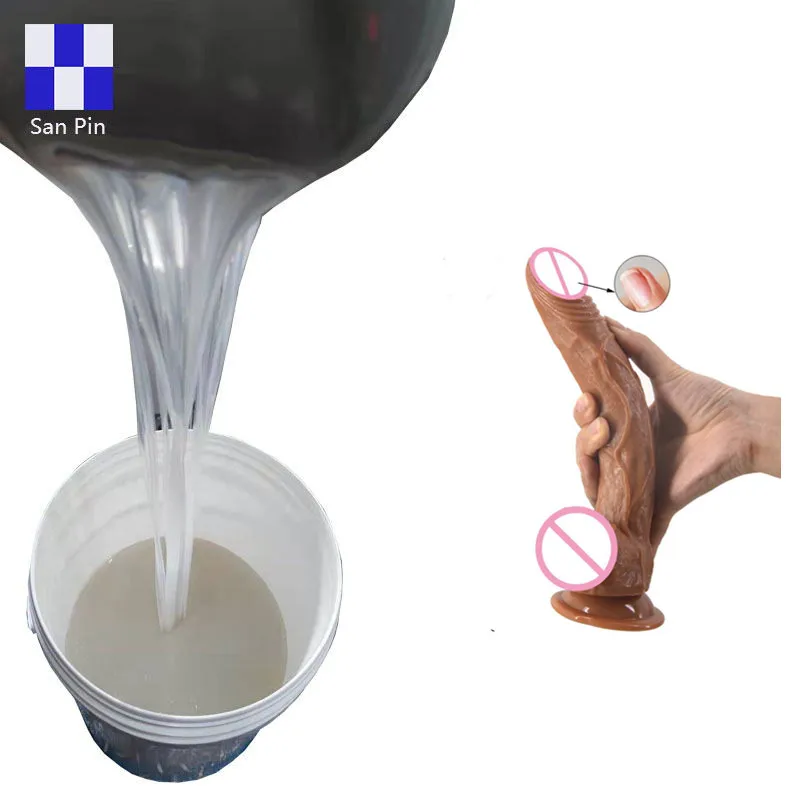 Hot Sale RTV 2 Silicone Platinum Cure Silicone Liquid Silicone Rubber For Sexy Toys Adult Dolls Dildo Penis Making