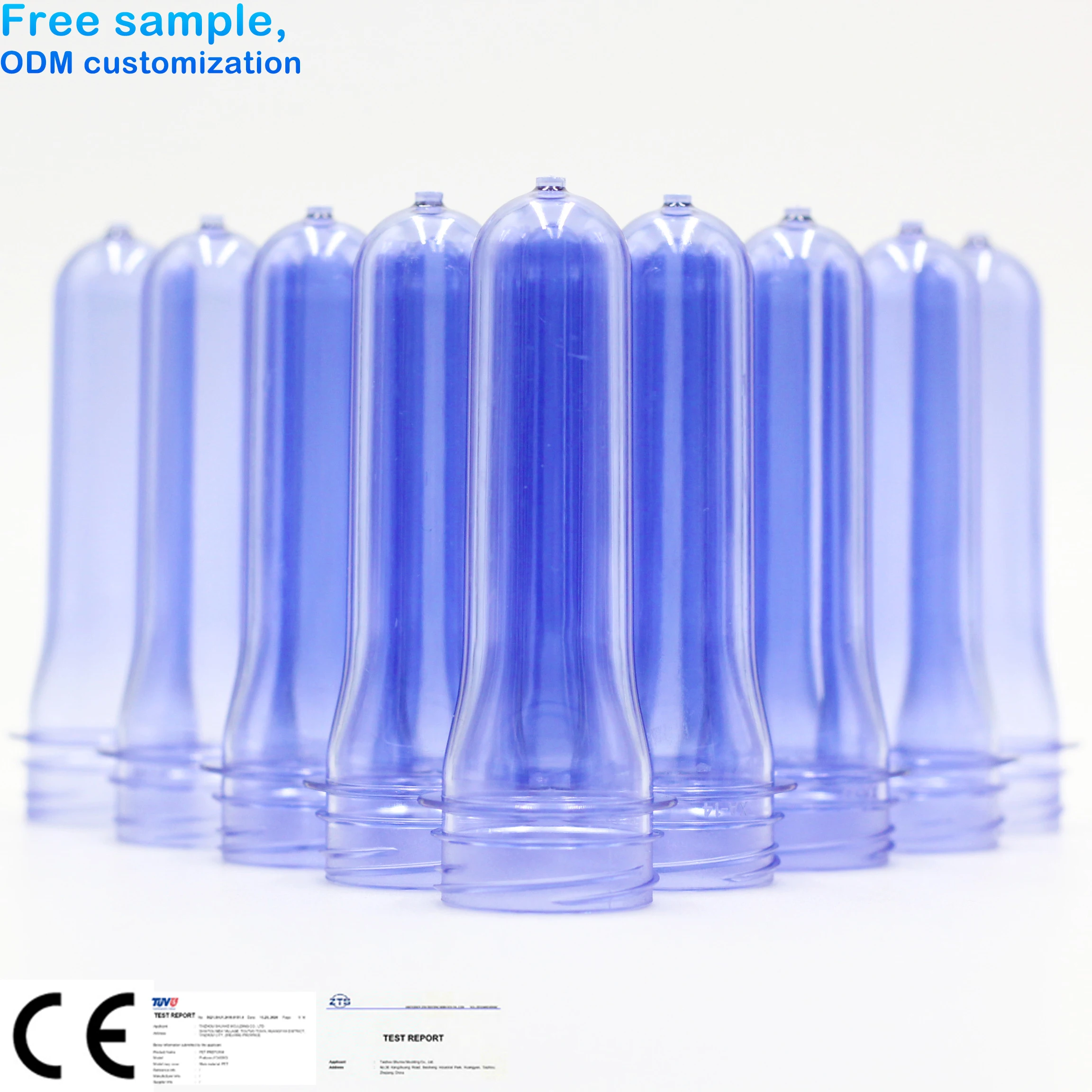 28 29 30 38 45 46 48 55mm pet preform new material preform 1881 1810 preform PET plastic bottle