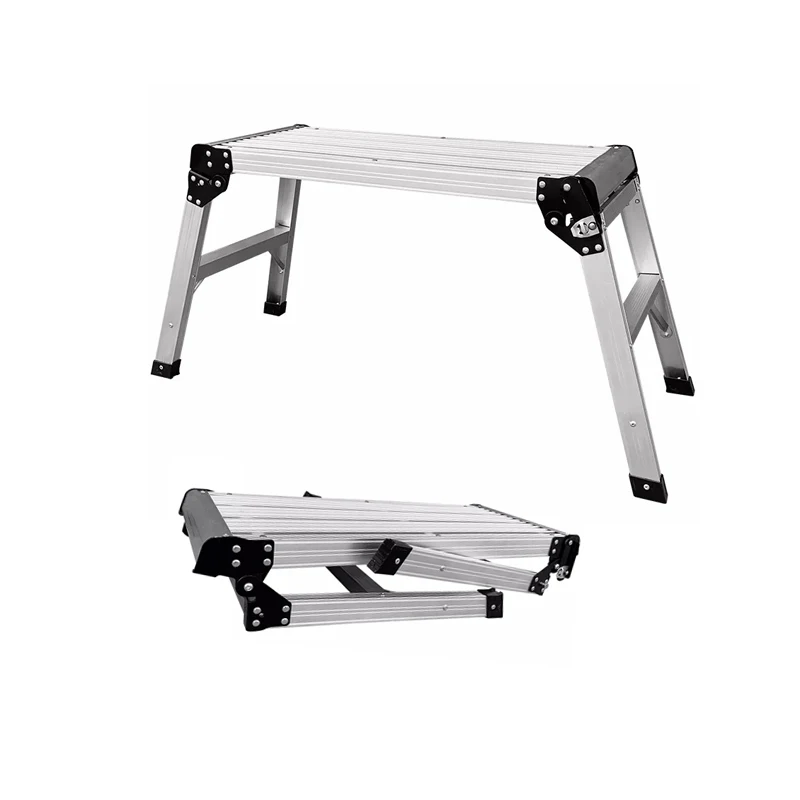 WEIKEN EN14183 Work Platform With 3 Treadboards Work Platform Manufacture Car Washing Bench Stool Ladder