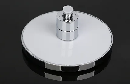 8 Inch Luxury LED Romantic Chrome Shower Head 7 Colors Light High Pressure Rain Shower Head