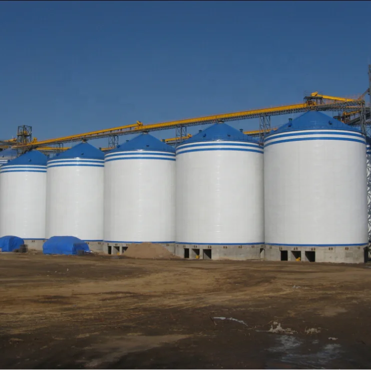 5000 ton 500tons grain corrugated steel silo used for sales